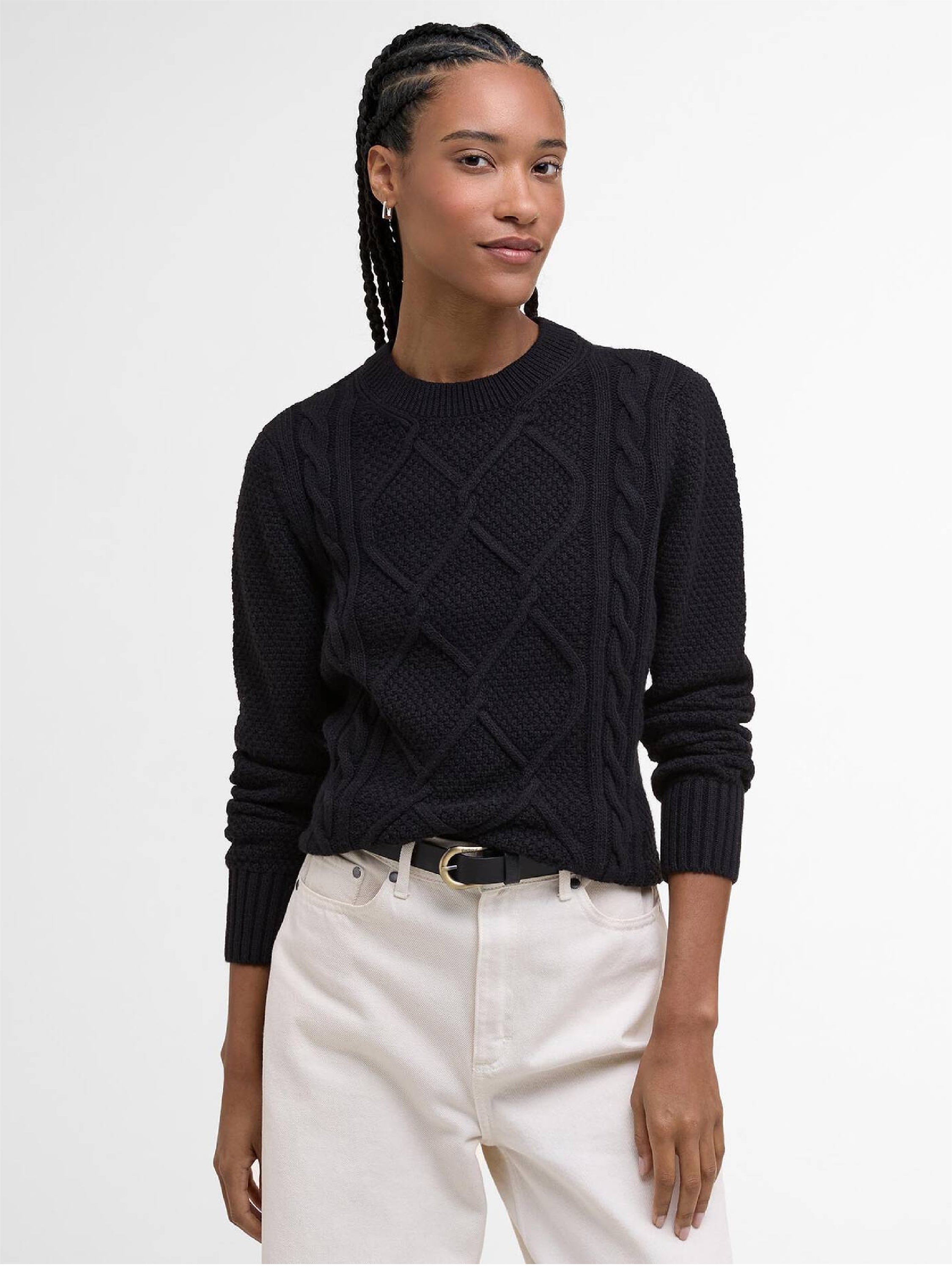 Burne Argyle Crew Neck Jumper