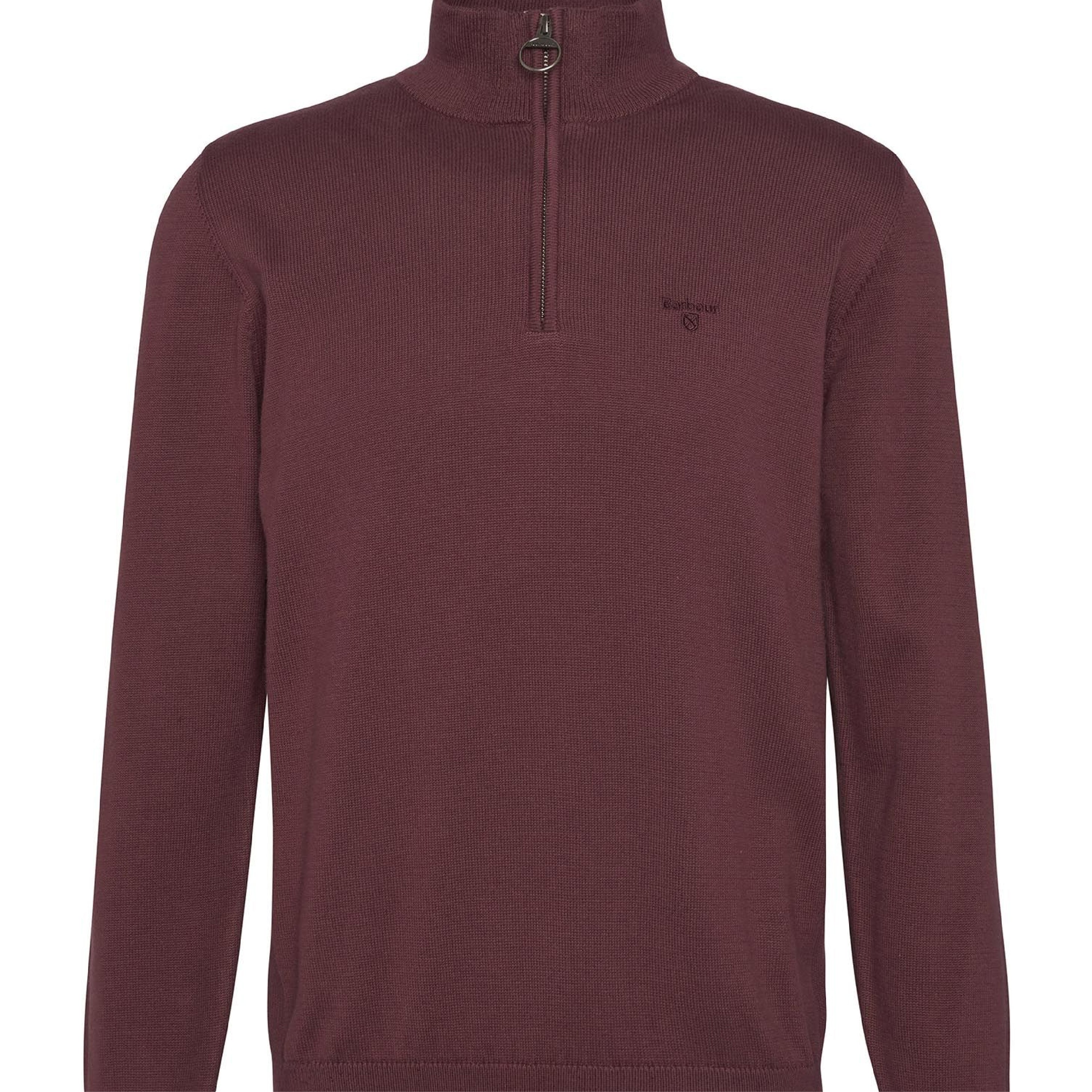 Cotton Half Zip Jumper