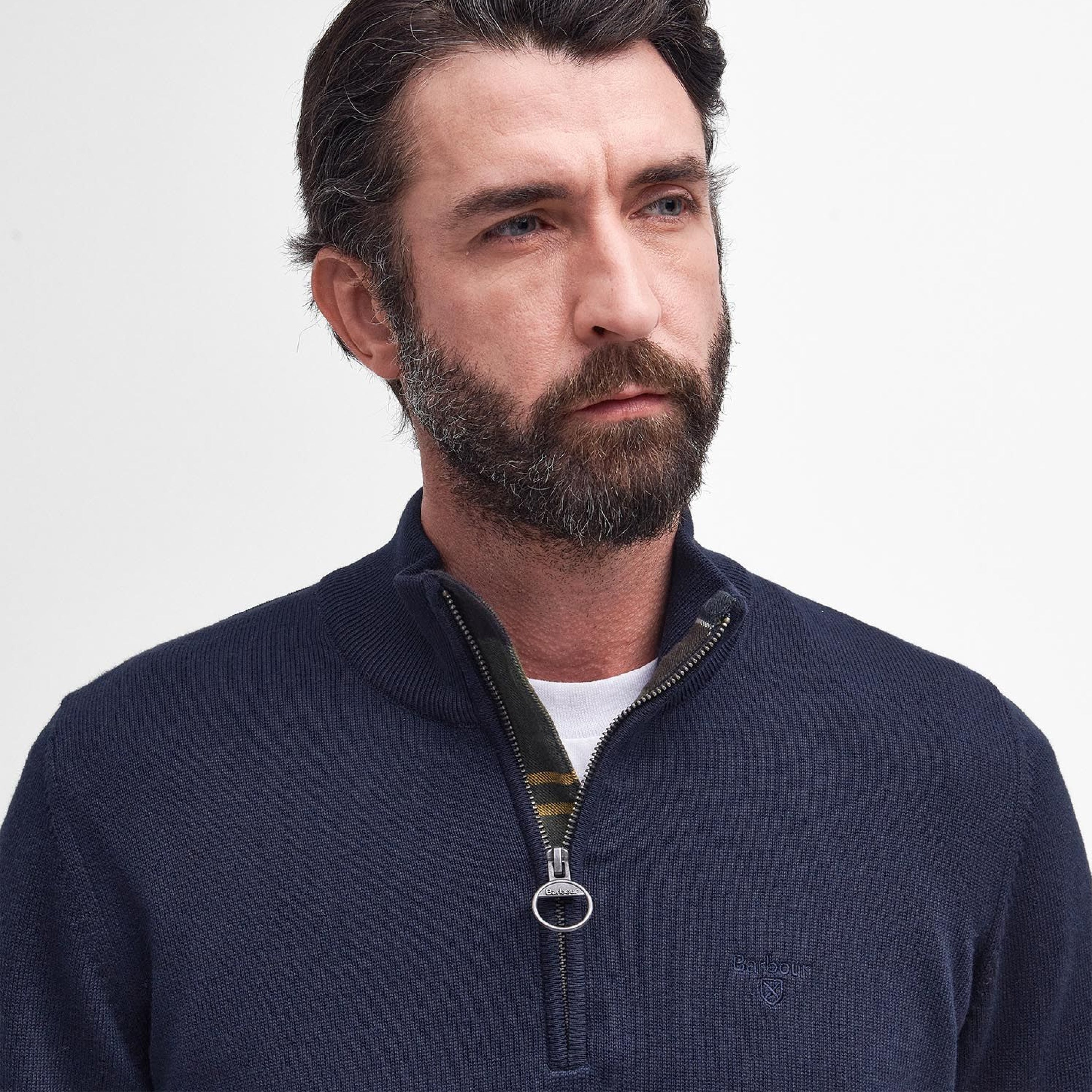 Cotton Half Zip Jumper
