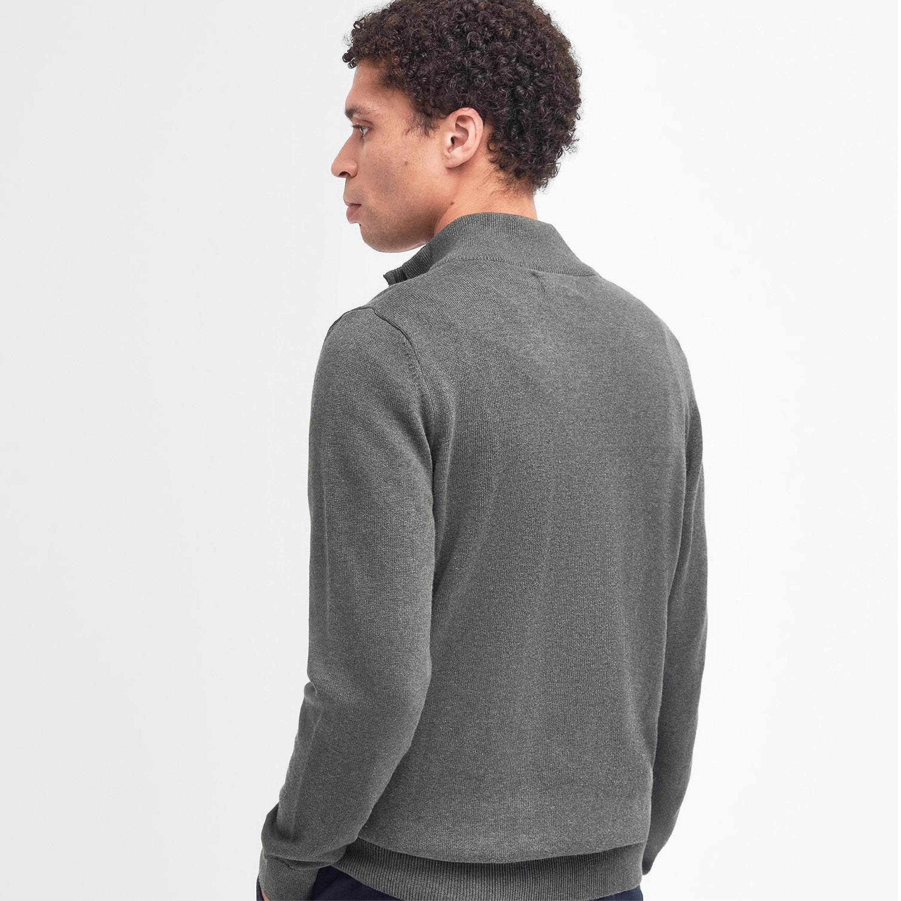 Cotton Half Zip Jumper