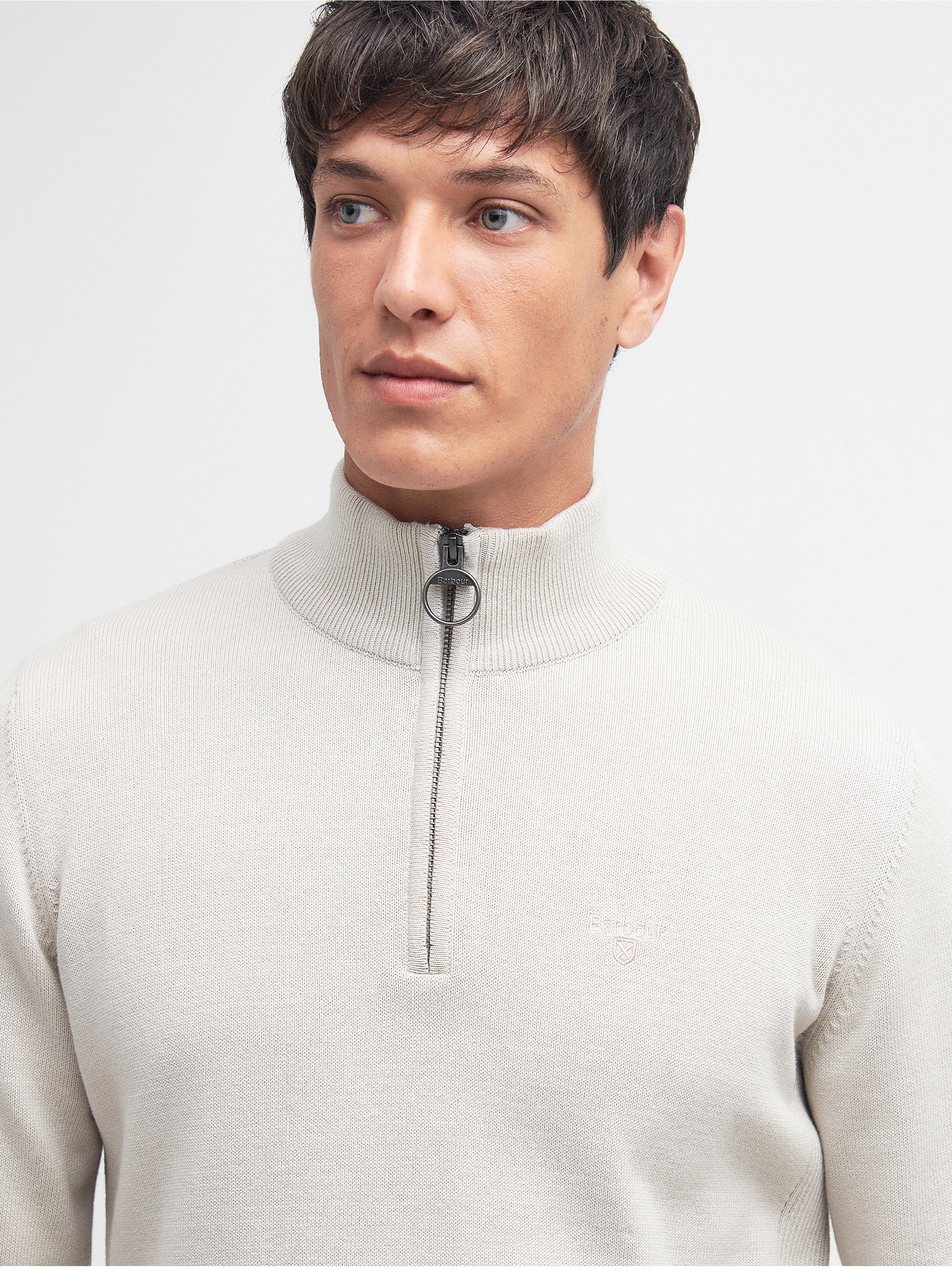 Cotton Half Zip Jumper