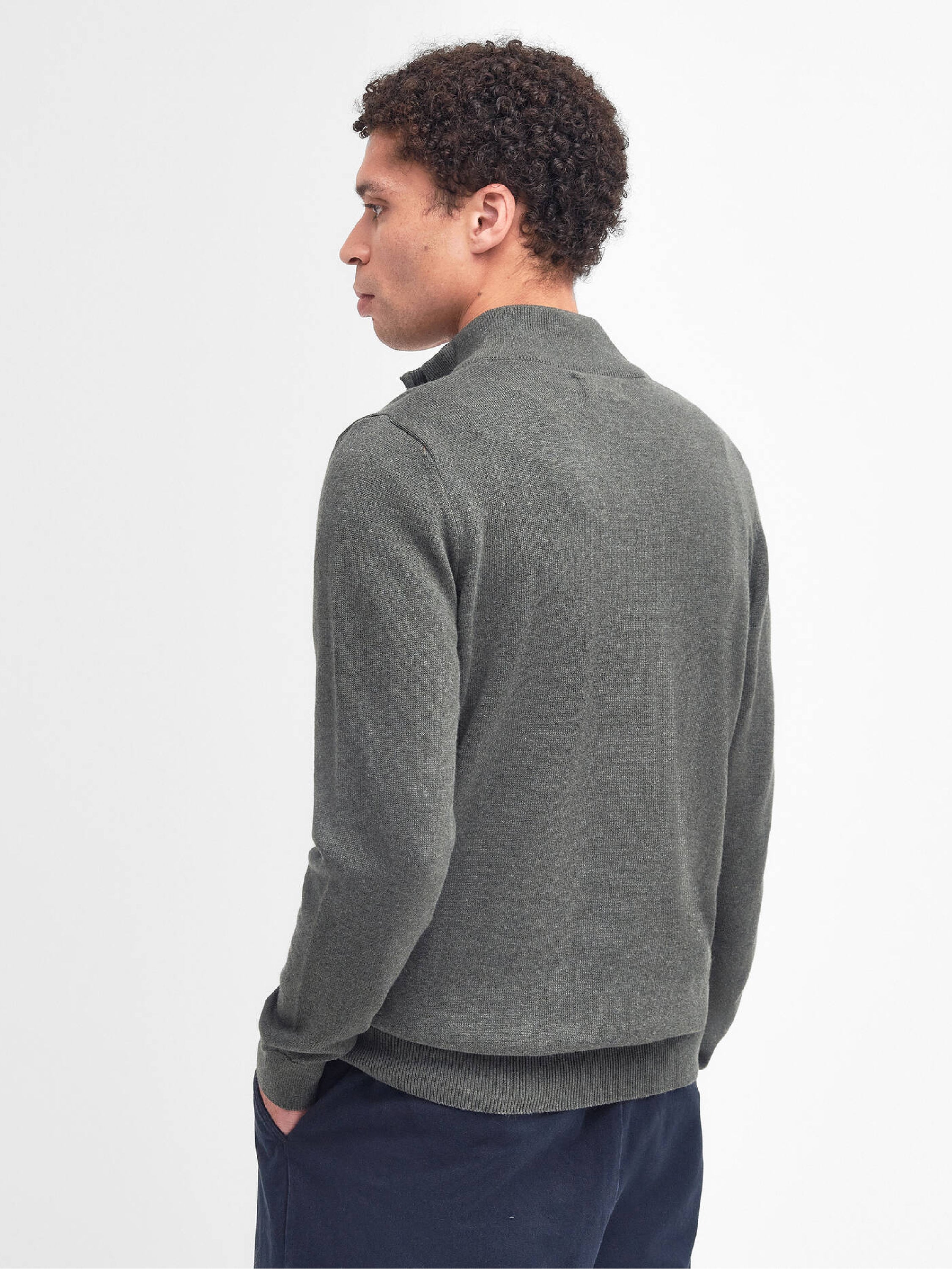 Cotton Half Zip Jumper