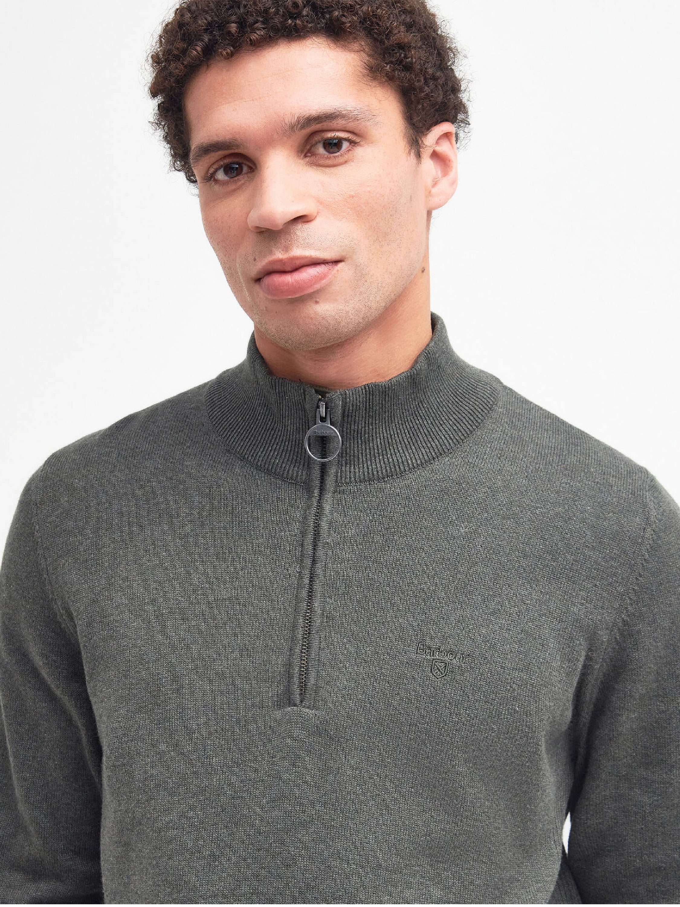 Cotton Half Zip Jumper