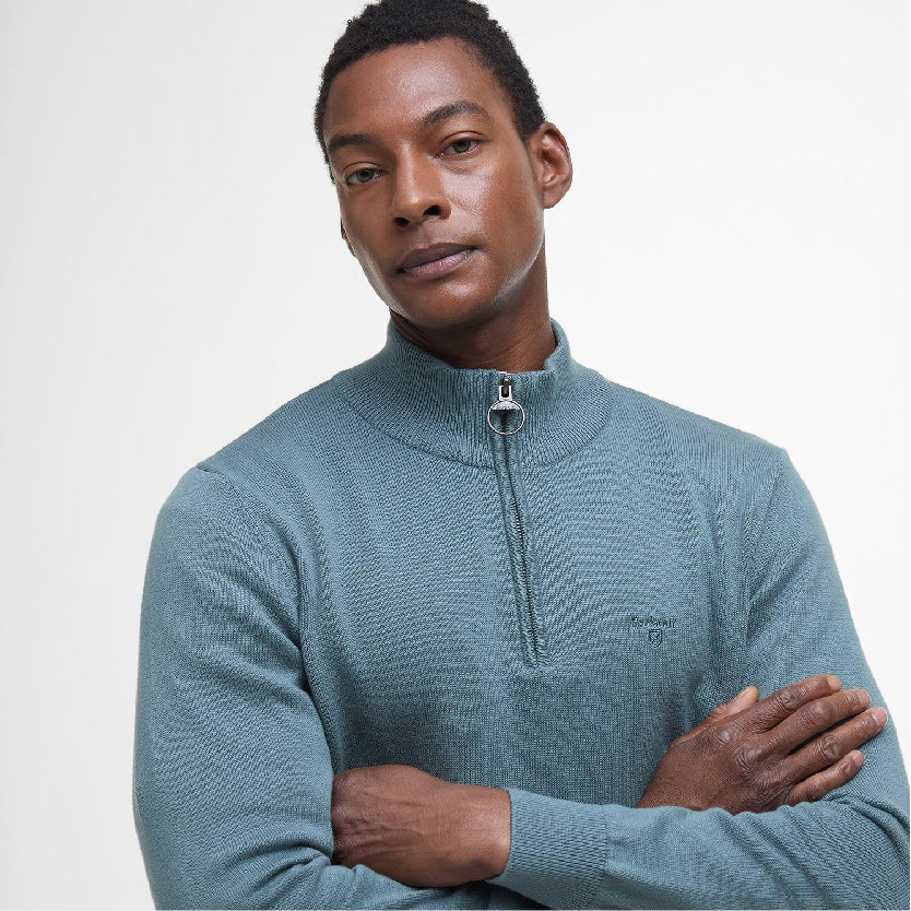 Cotton Half Zip Jumper