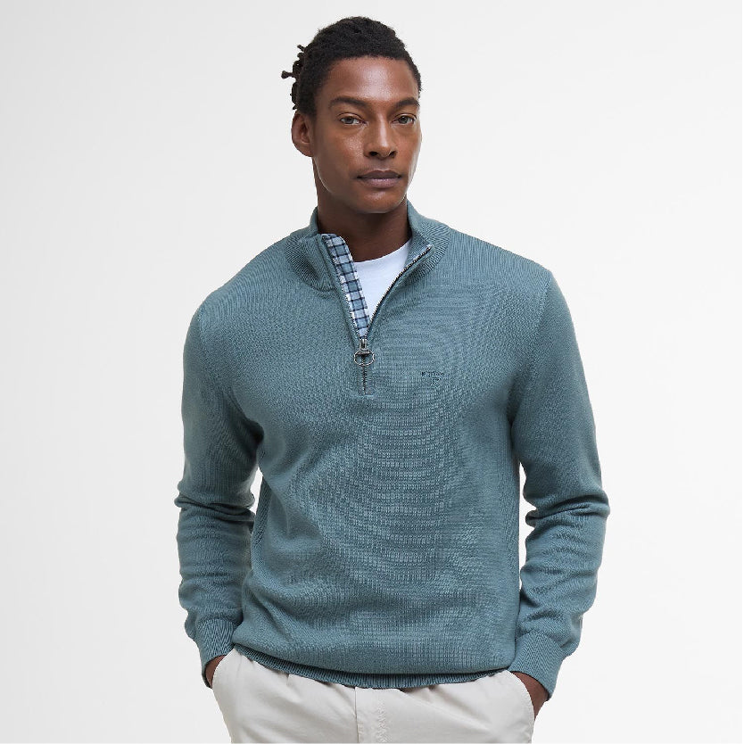 Cotton Half Zip Jumper
