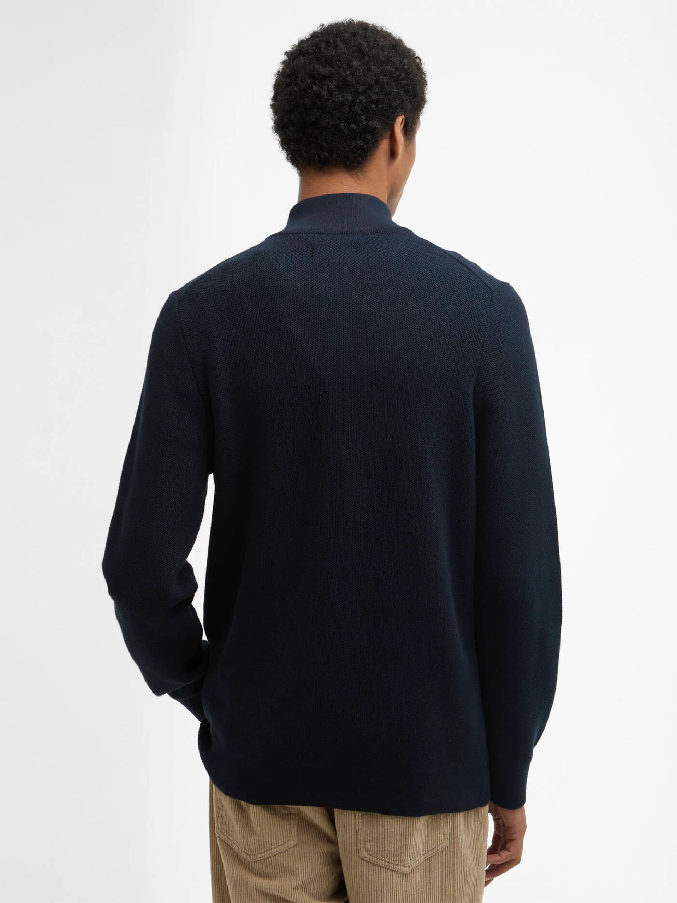 Essential Honeycomb Quarter-Zip Jumper