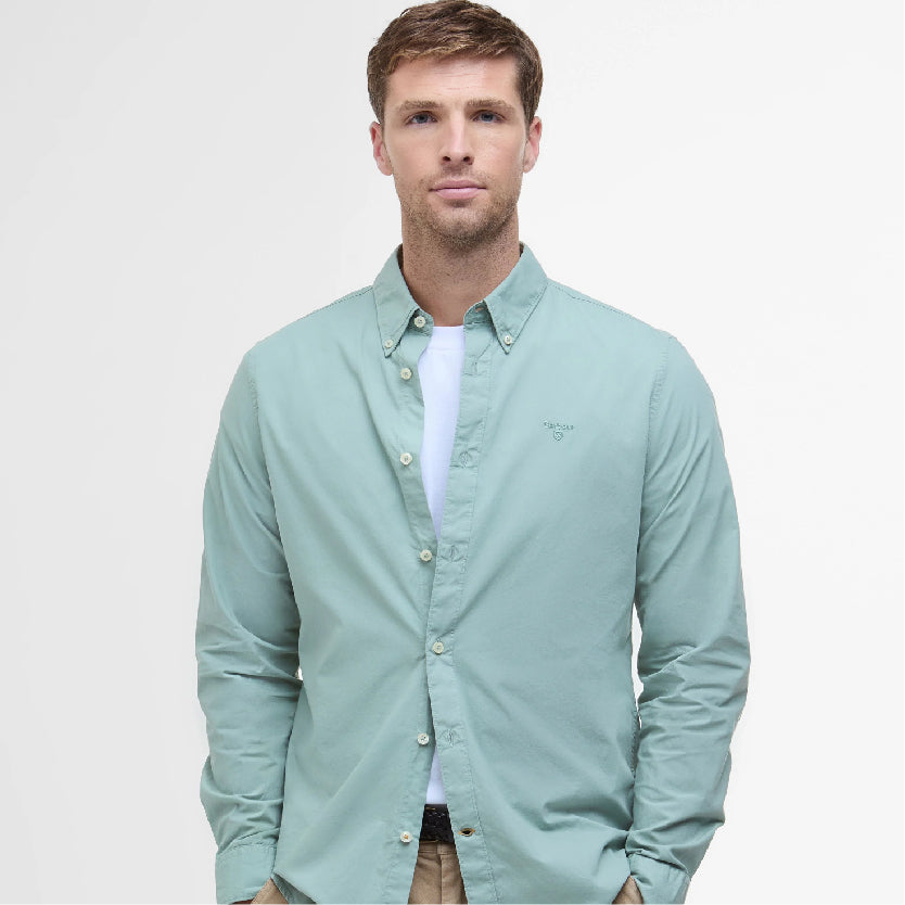 Garment Dyed Tailored Long-Sleeved Shirt