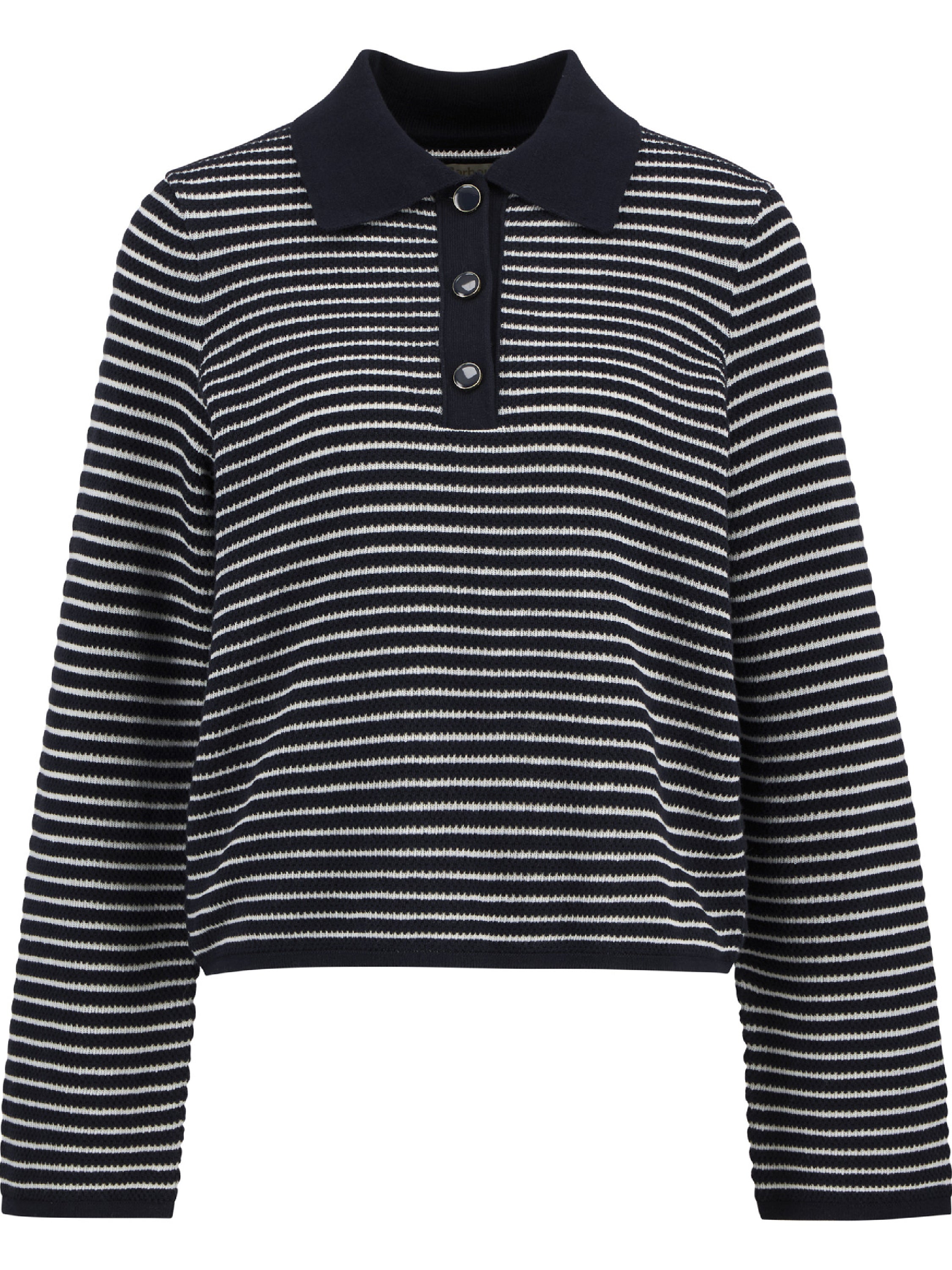 Inez Striped Collared Jumper