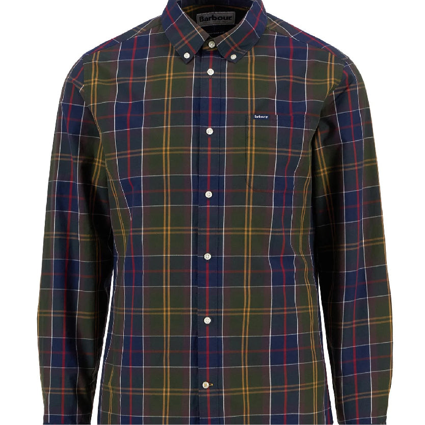 Laggon Tartan Relaxed Long-Sleeved Shirt