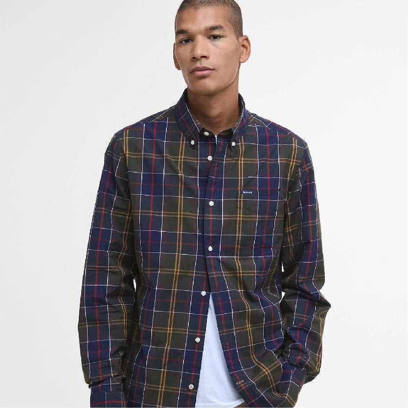 Laggon Tartan Relaxed Long-Sleeved Shirt