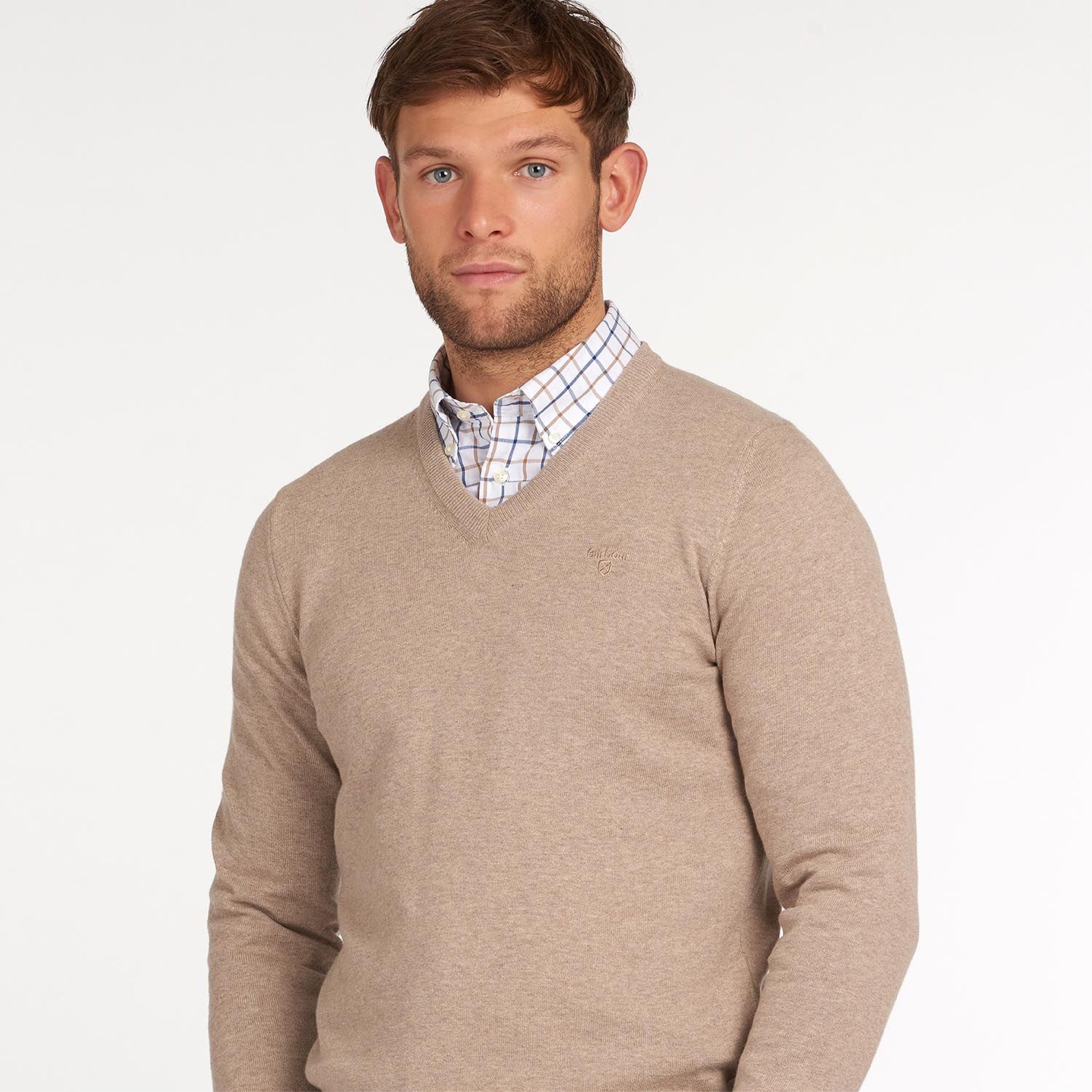 Pima Cotton V-Neck Jumper