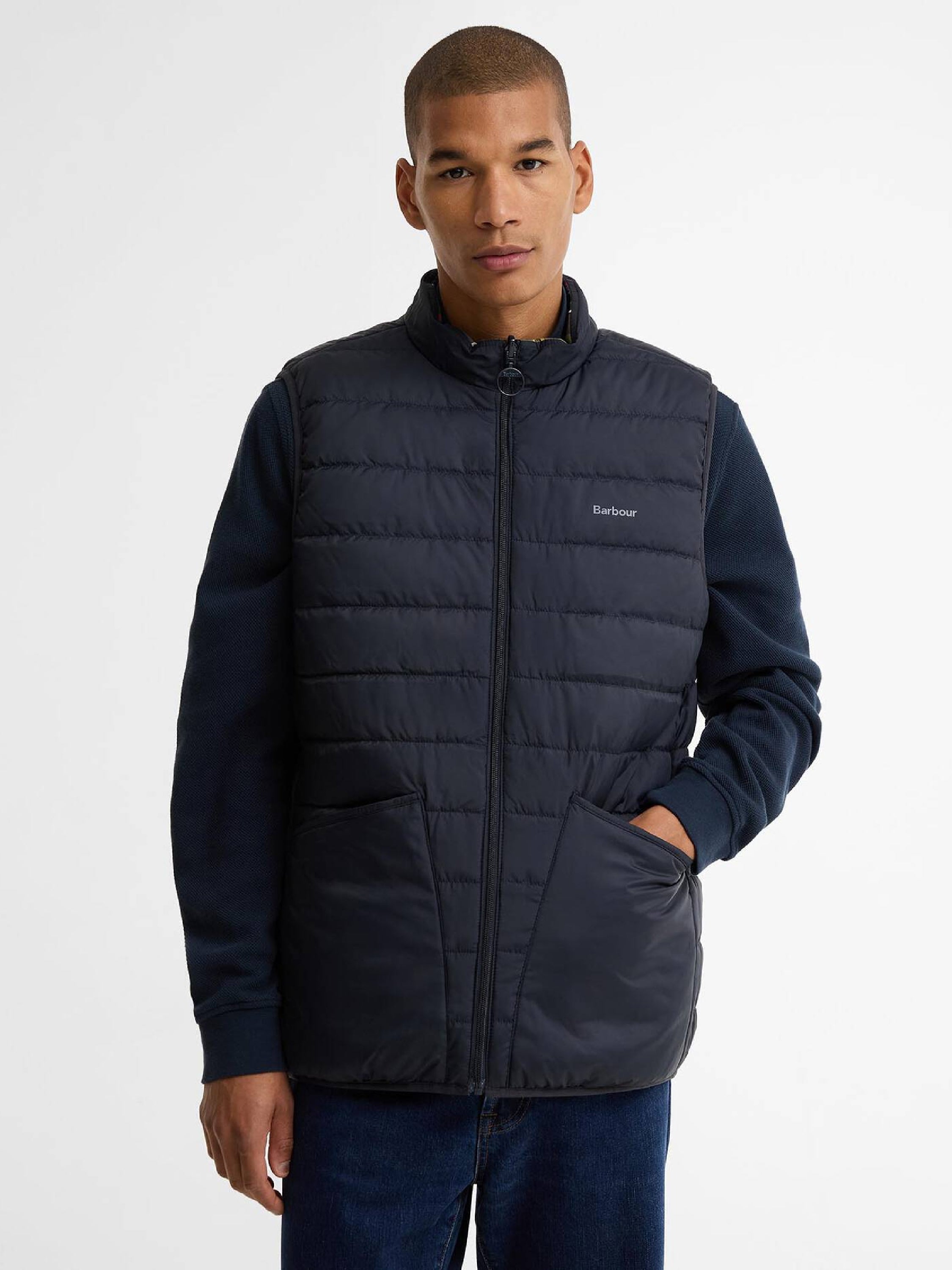 Reversible Tartan Puffer Gilet