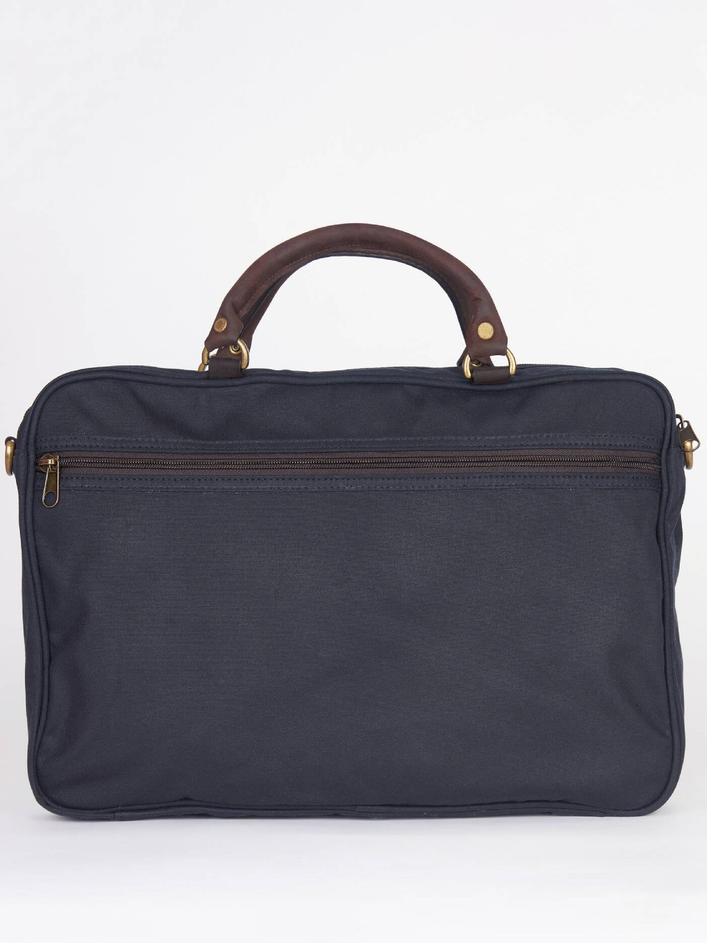 Waxed Leather Briefcase