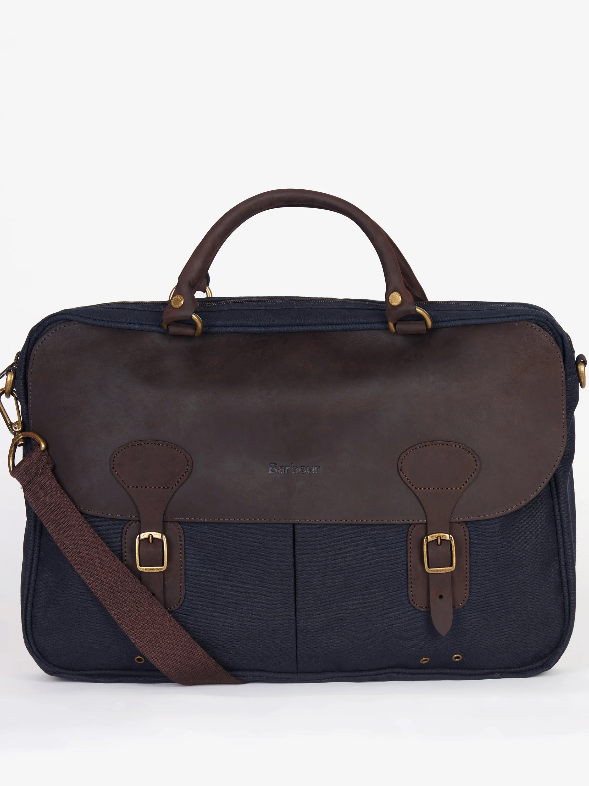 Waxed Leather Briefcase
