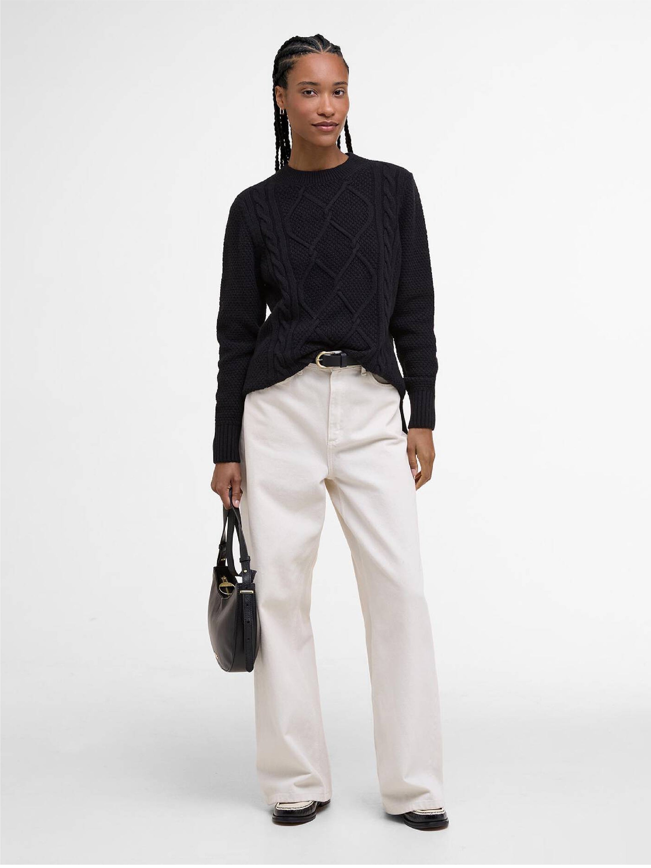 Burne Argyle Crew Neck Jumper