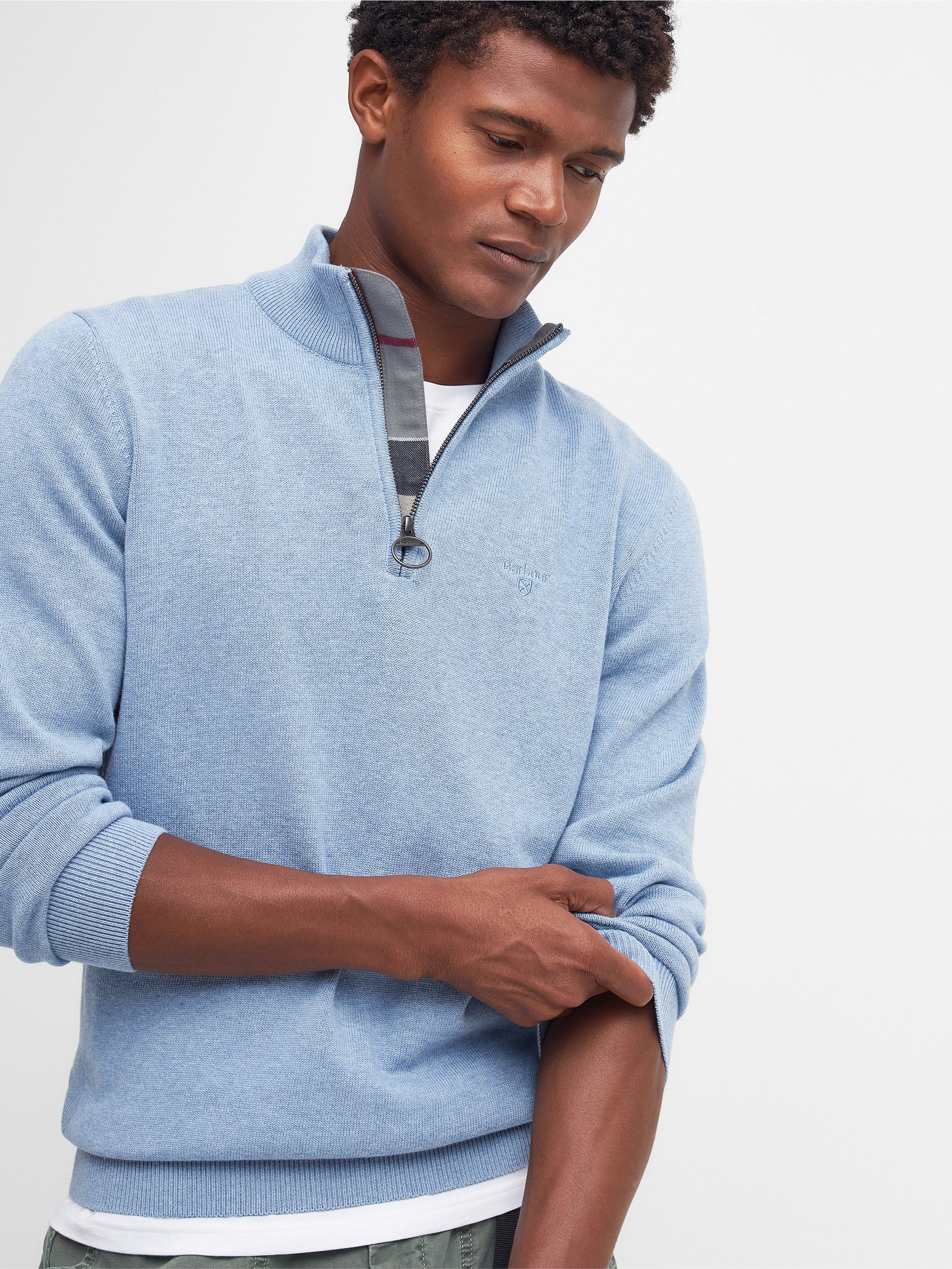 Cotton Half Zip Jumper