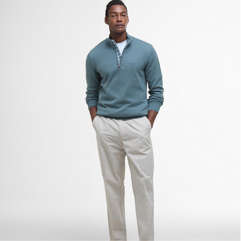 Cotton Half Zip Jumper