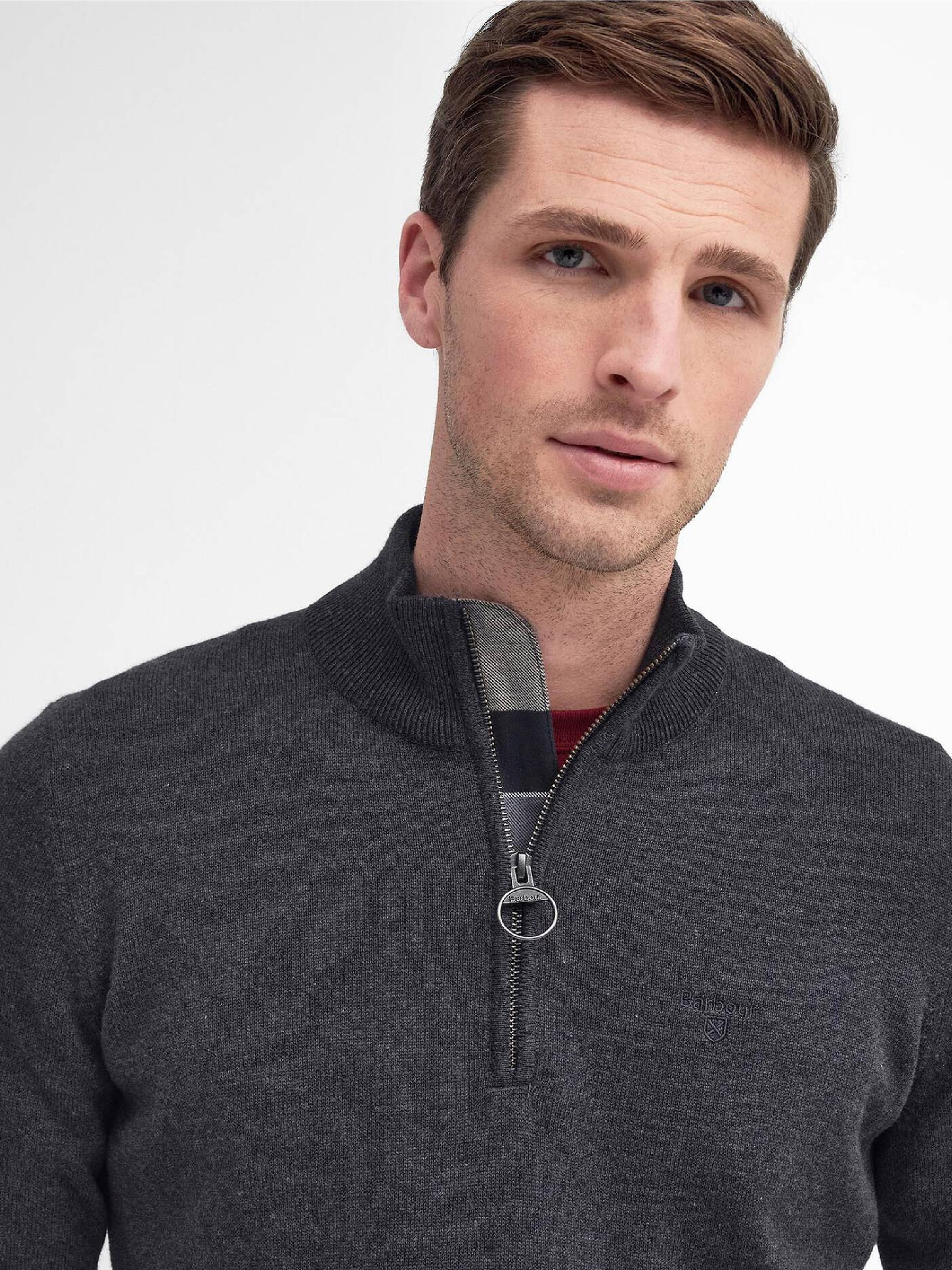 Cotton Half Zip Jumper