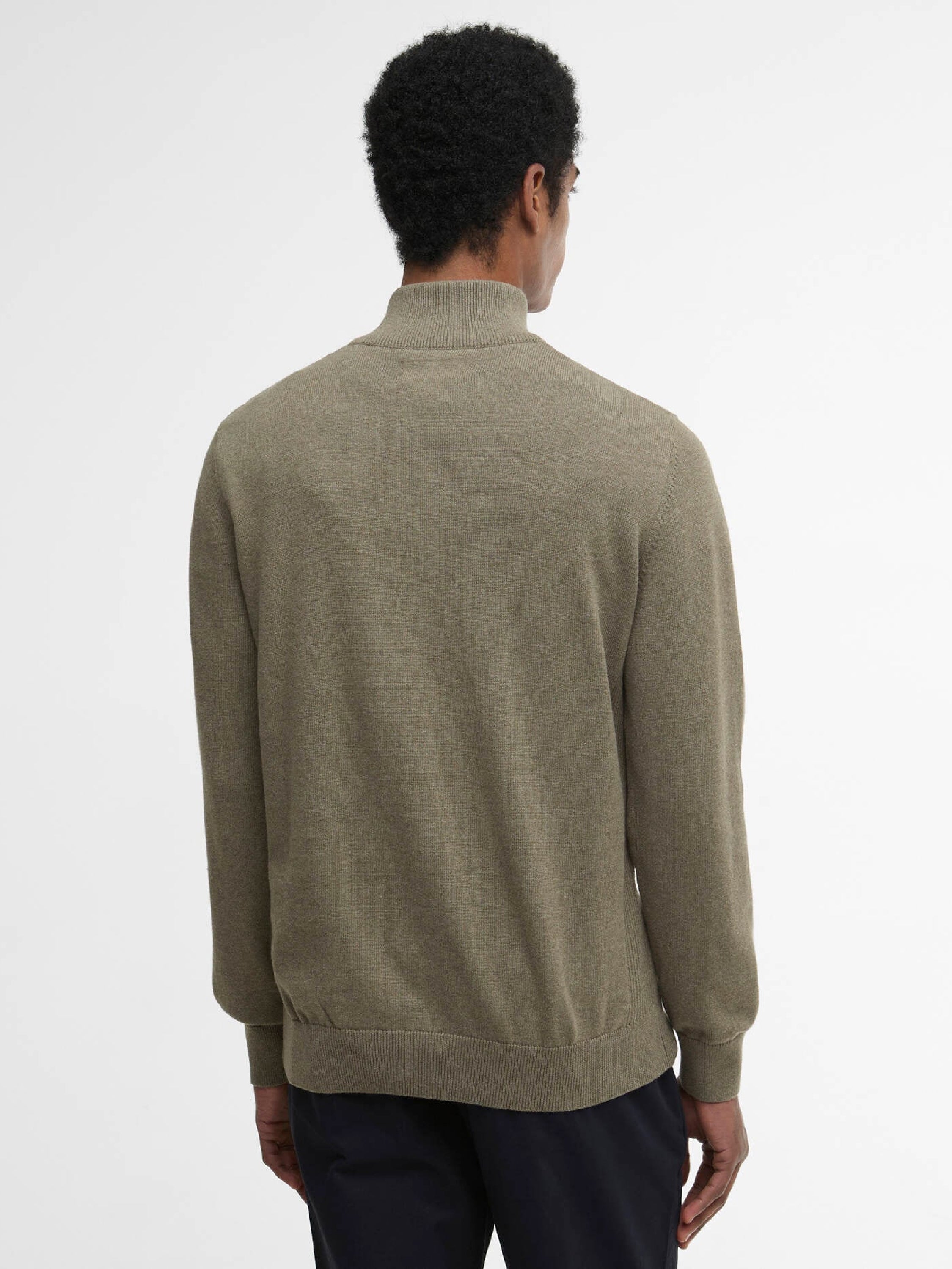 Cotton Quarter-Zip Jumper