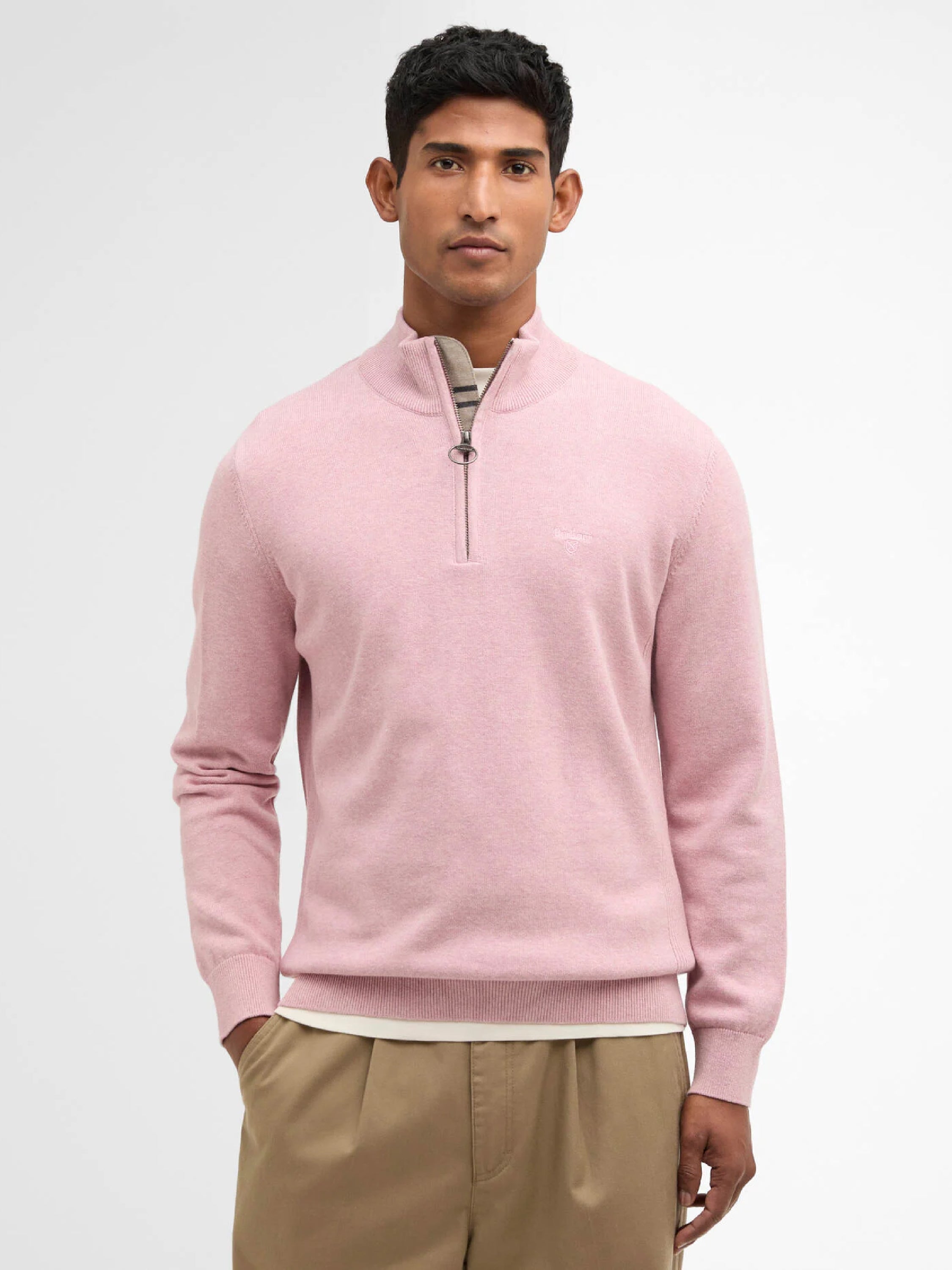 Cotton Quarter-Zip Jumper