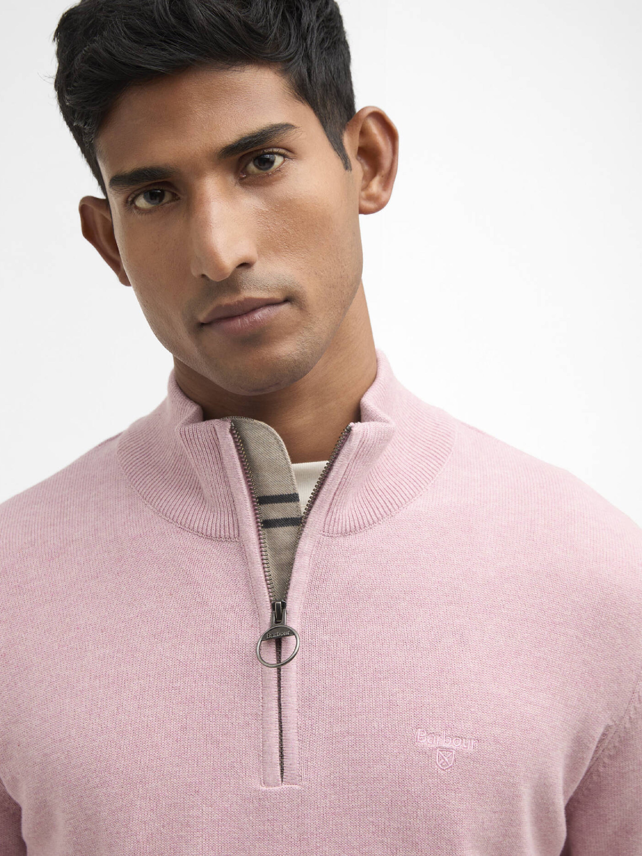 Cotton Quarter-Zip Jumper