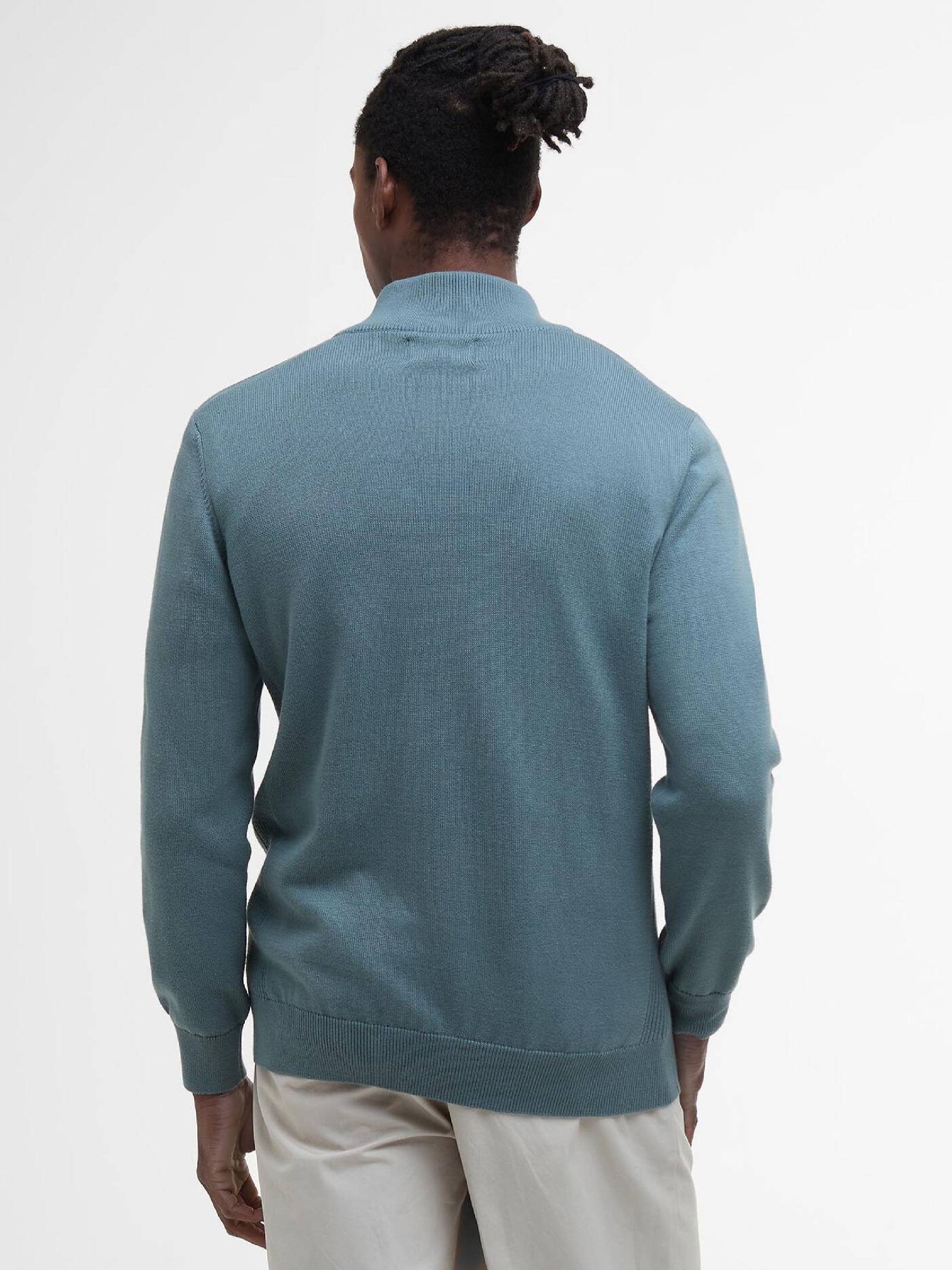 Cotton Quarter-Zip Jumper