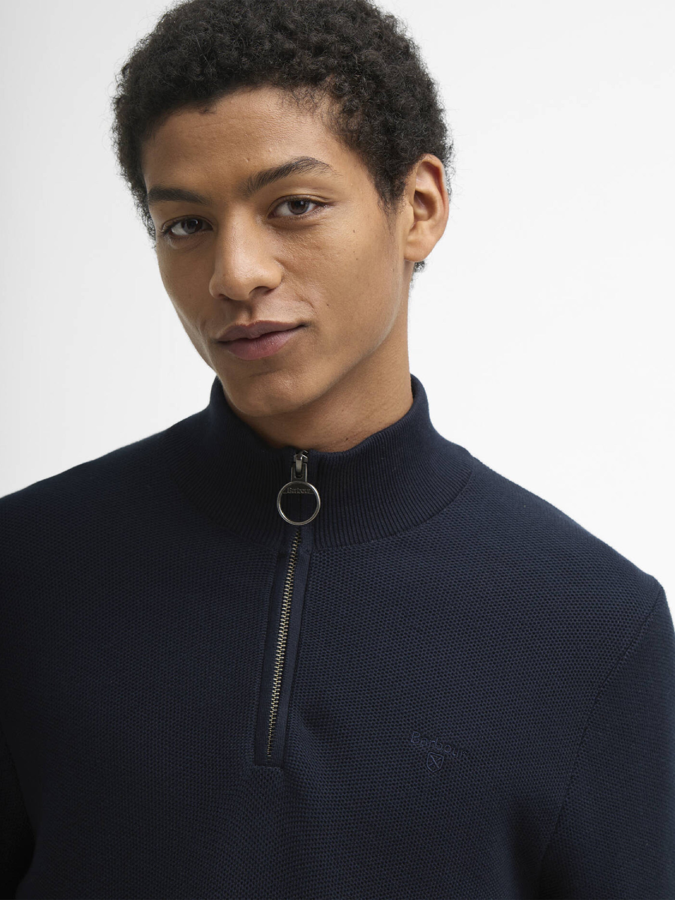 Essential Honeycomb Quarter-Zip Jumper