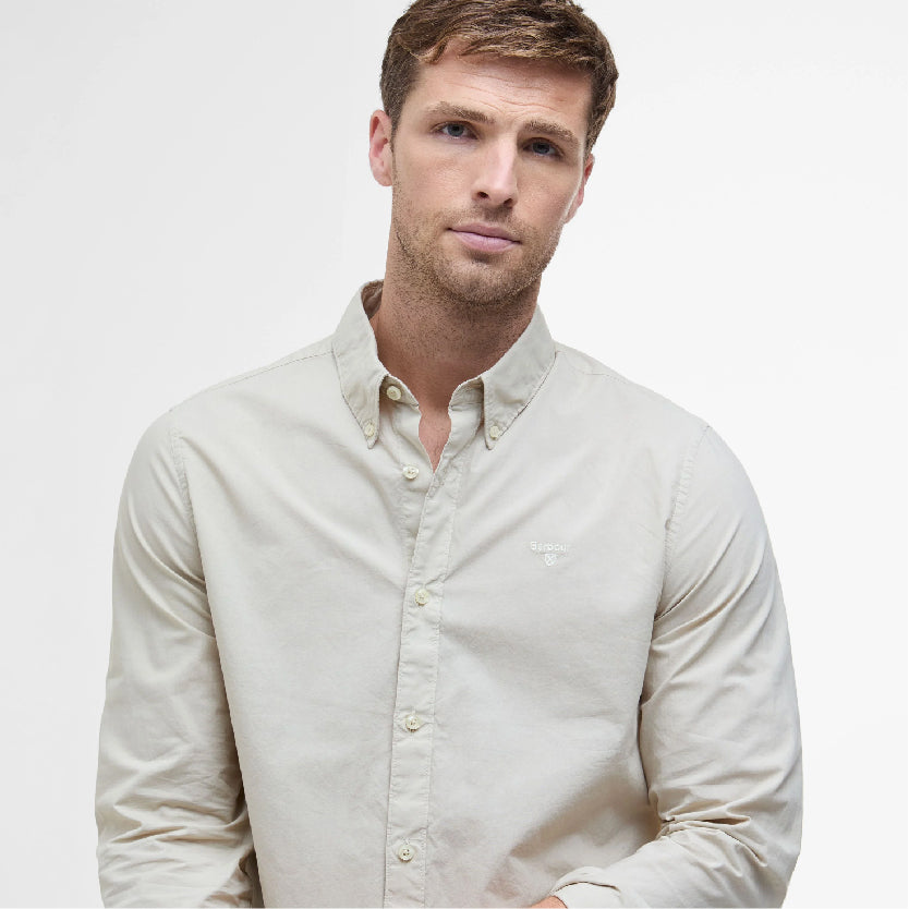 Garment Dyed Tailored Long-Sleeved Shirt