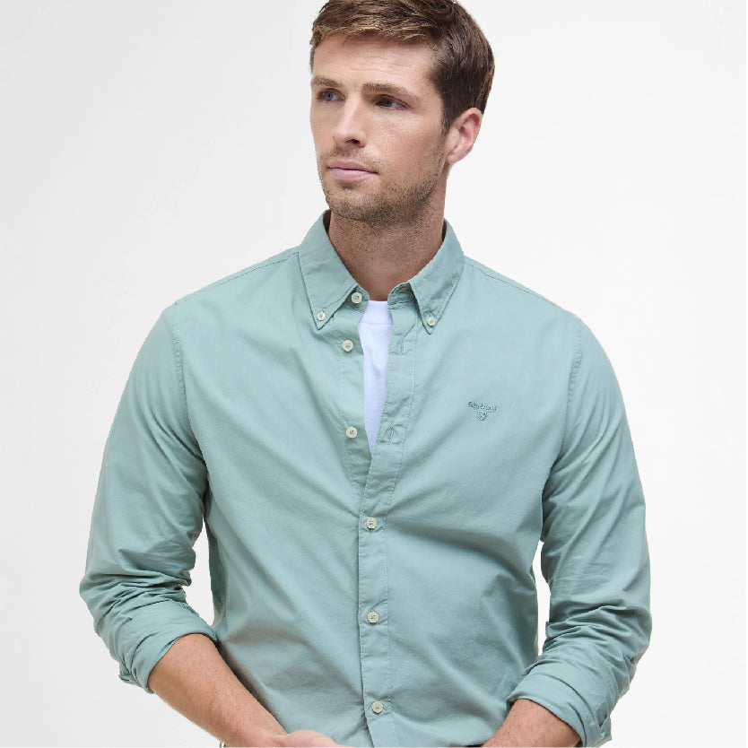 Garment Dyed Tailored Long-Sleeved Shirt