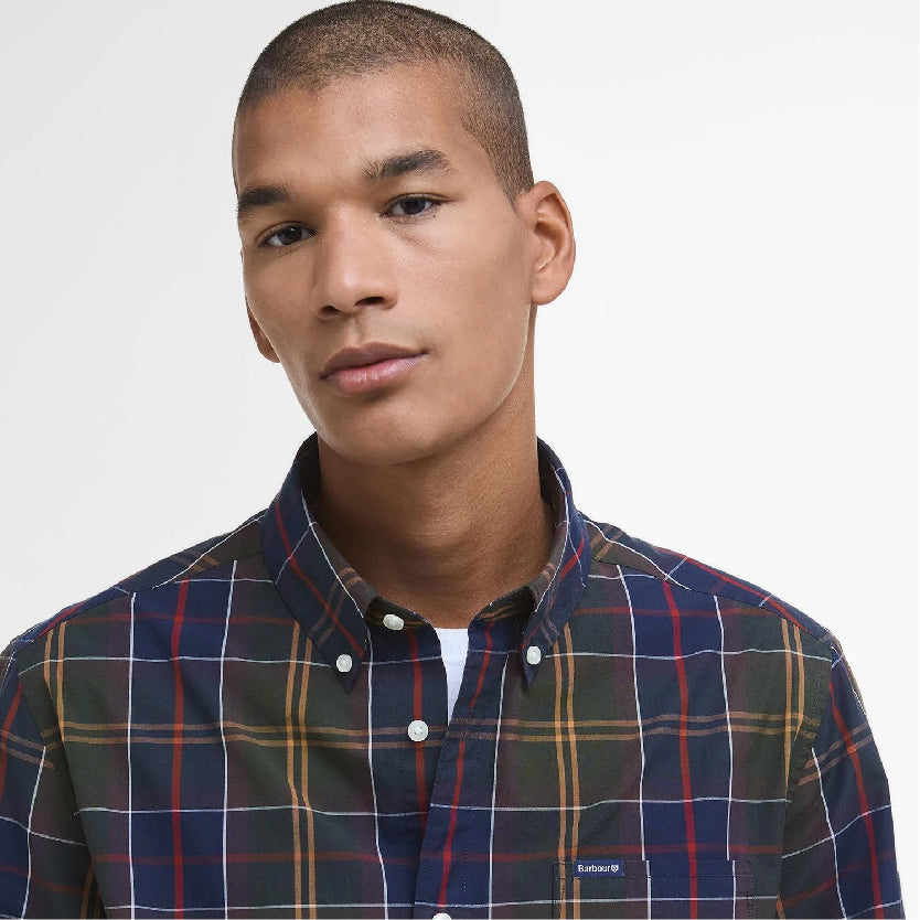Laggon Tartan Relaxed Long-Sleeved Shirt