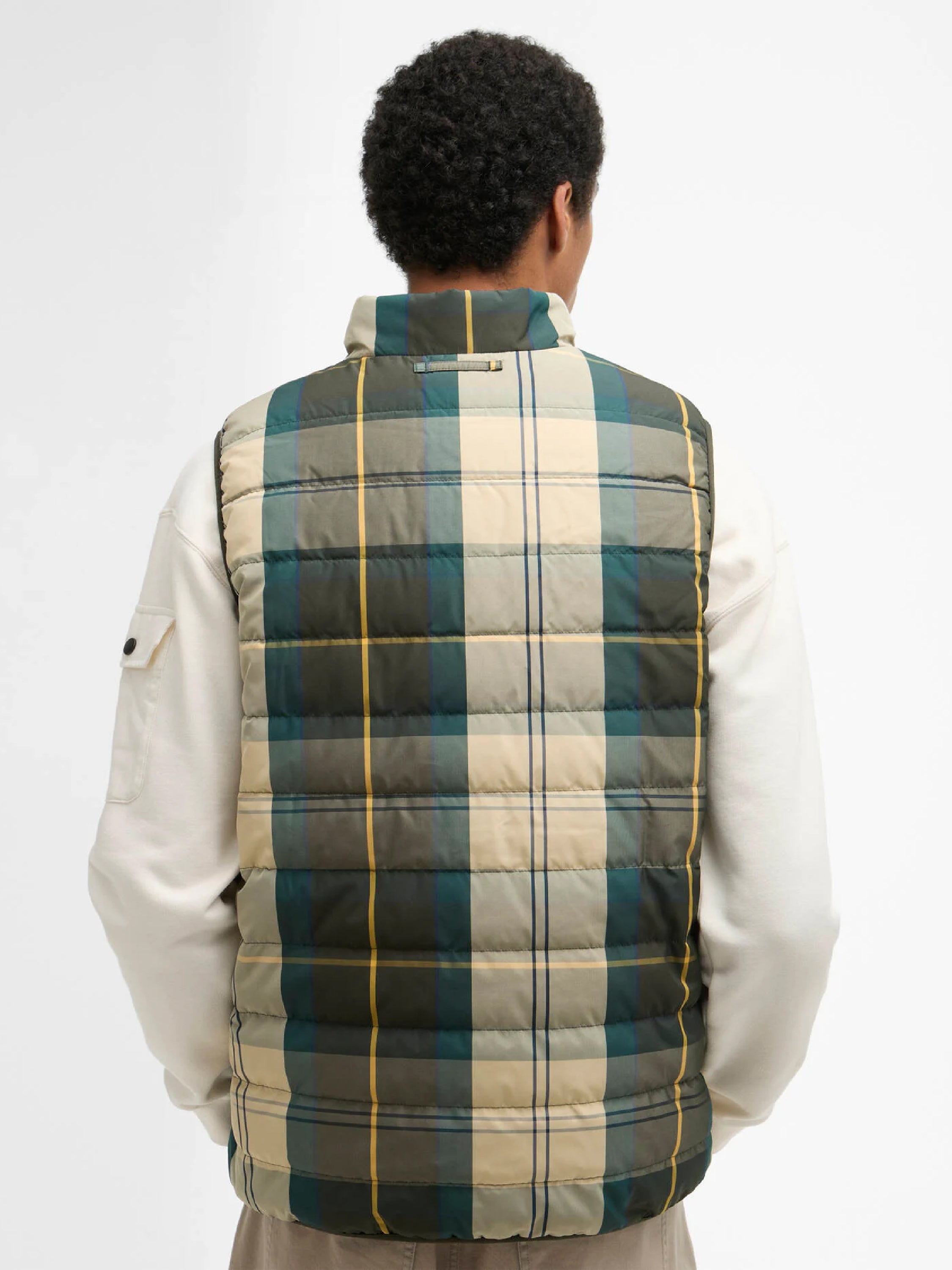 Reversible Tartan Puffer Gilet