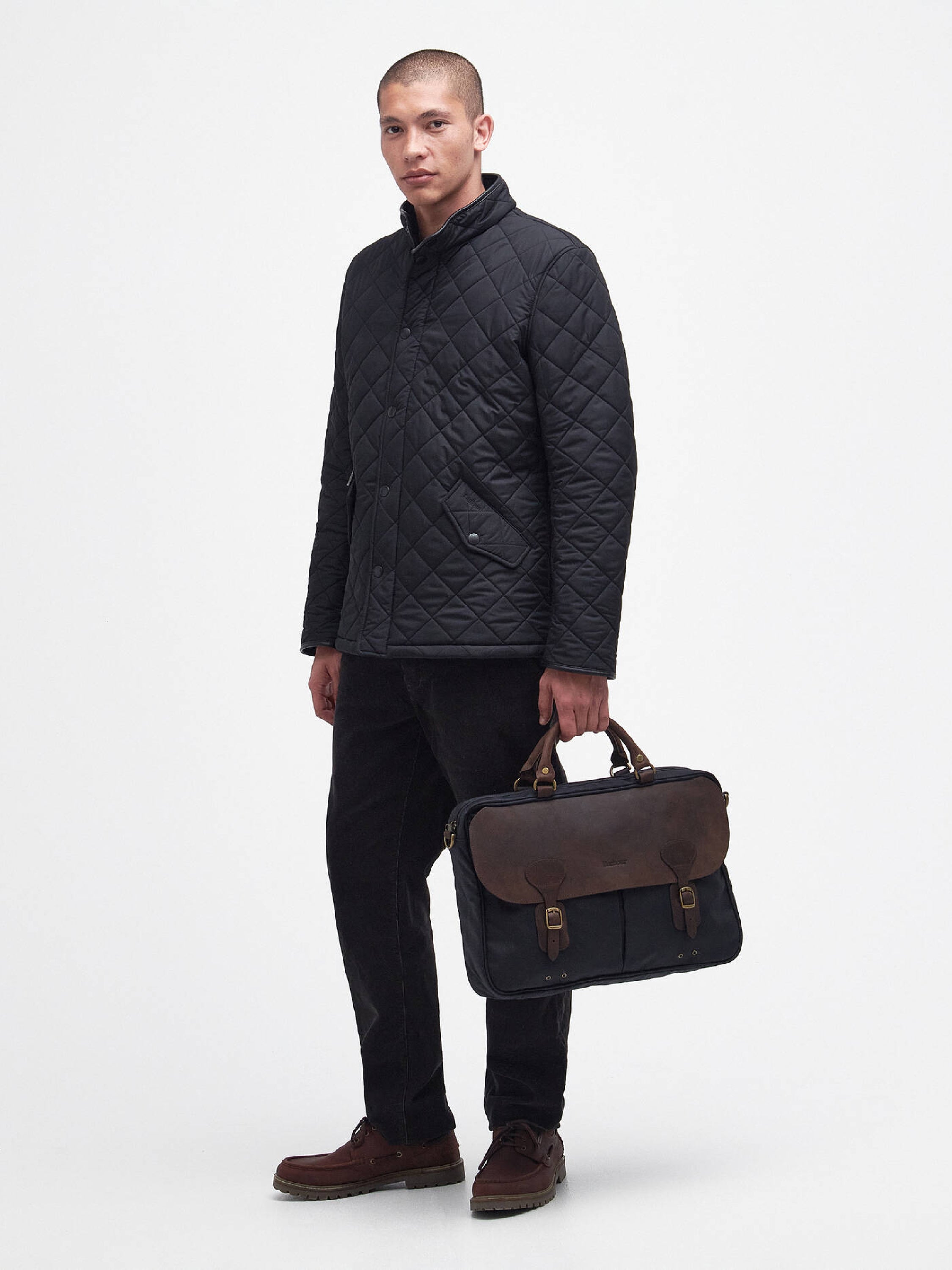 Waxed Leather Briefcase