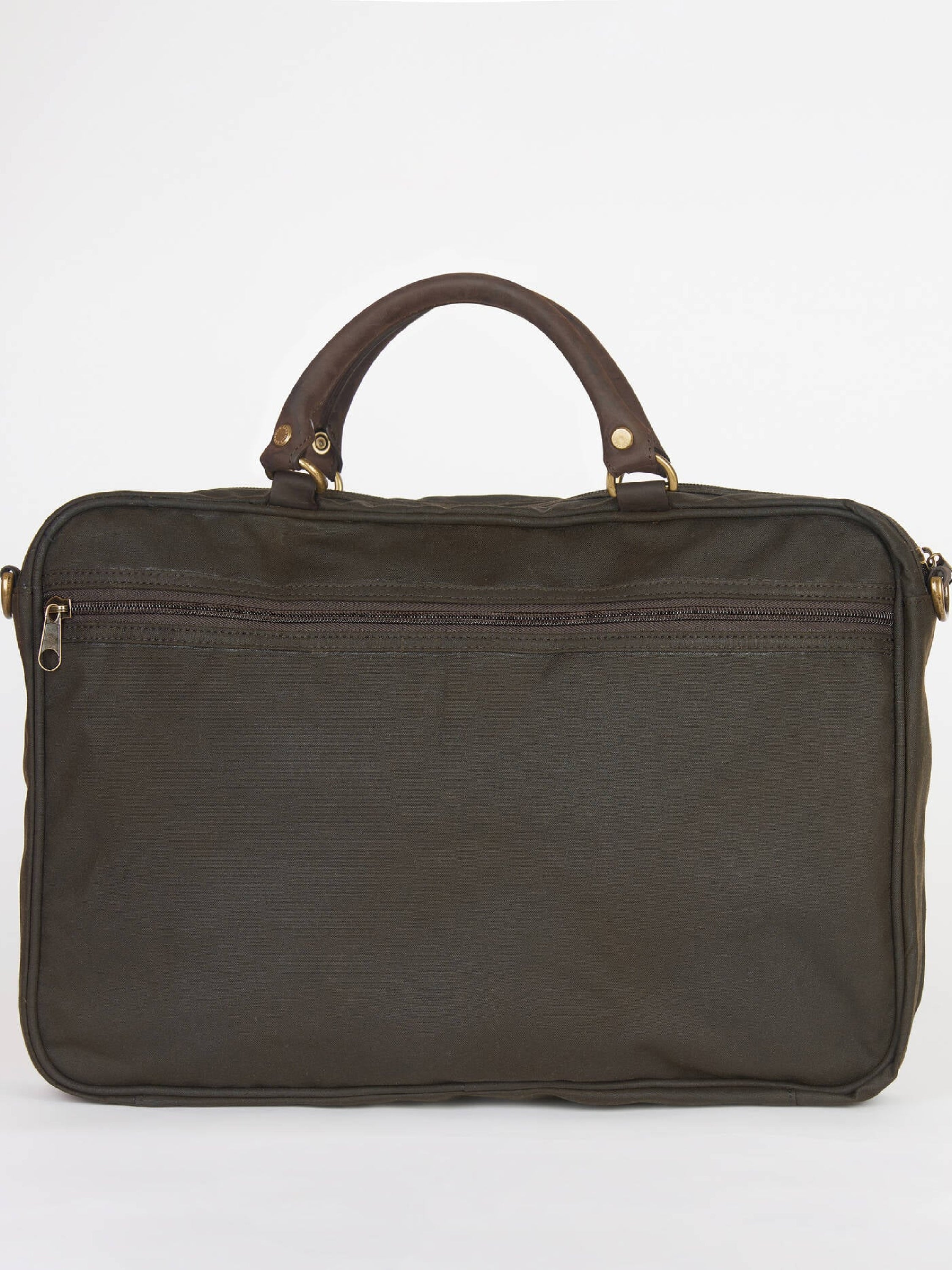 Waxed Leather Briefcase